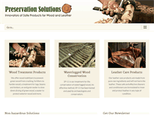 Tablet Screenshot of preservation-solutions.com